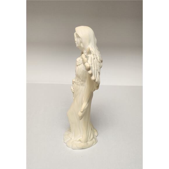 Bisque Ceramic Figurines Angels with Horn Ready To Paint Christmas, Holiday Deco - Picture 4 of 16